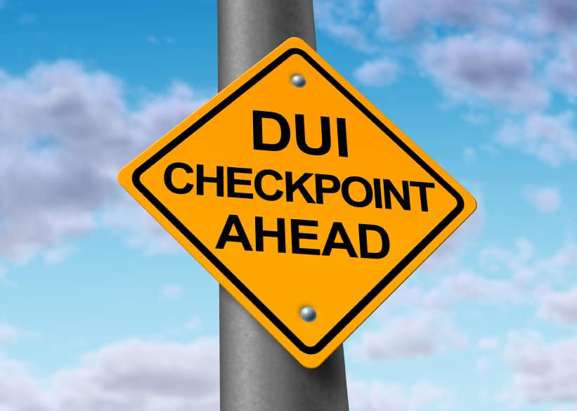 DUI checkpoints thanksgiving