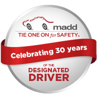 MADD designated driver red ribbon 